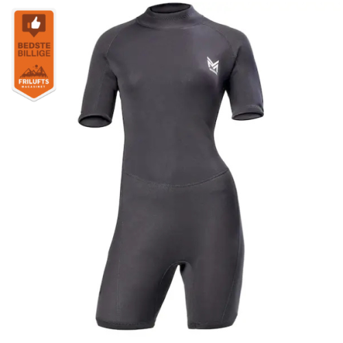 Massive Shorty våddragt til damer (3mm) - Sort - XS