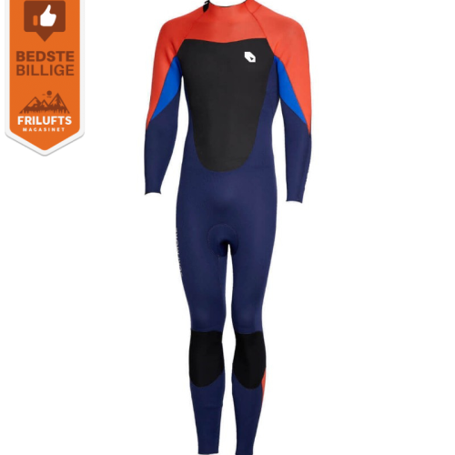 SURFMORE Våddragt til damer (3 mm) - Sort/Orange - Medium (168-173)